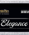 Elegance Chrome License Plate Frame With Diamond Bling And Fastener Caps, 144 Simulated Diamonds displayed in packaging