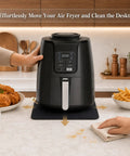 Sliding Mat For Air Fryer AF141 AF101 FN101 With Smooth Glide Anti Slip Base beneath air fryer on kitchen counter