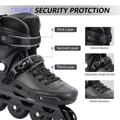 Pro Grade High Performance Inline Skates For Adults And Teens Versatile Speed Skating For Men And Women With ABEC 11 Bearings