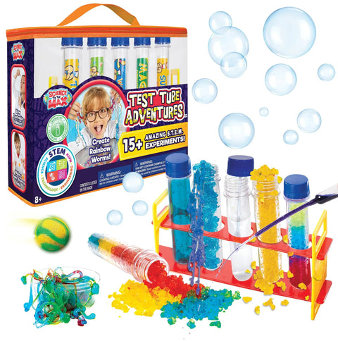 Lab In A Bag Chemistry Kit For Kids 15 Hands On Experiments Reusable Test Tubes At Home Science Lab Toy For Boys And Girls 8 Plus displayed