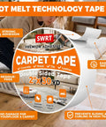 Heavy Duty Double Sided Carpet Tape 2 Inch By 30 Yards For Rugs, Hardwood Floors, Tile And More packaging display