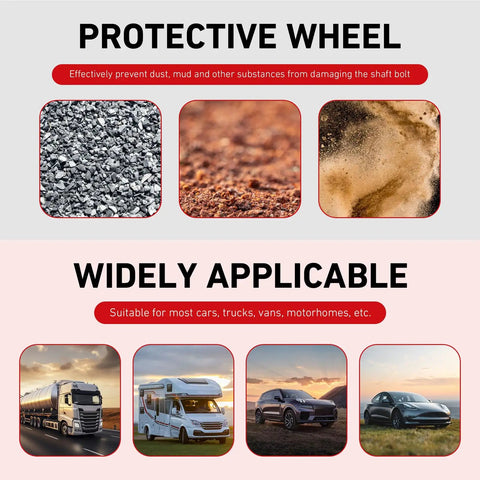 Fresh American Flag Wheel Center Caps With Tough Scratch Resistant Hub Cover Protectors For Cars Keeping Your Ride Looking Sharp And Fully Waterproof In Classic Black Finish, showing protective materials and vehicle applications.