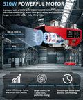Heavy Duty Electric Hoist 440 Lb Winch With 14.1 Ft Wired Remote And Emergency Stop 110V Lift System With 510W Motor in warehouse
