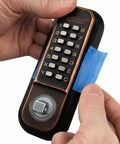 Installing Mechanical Keyless Combination Lever Door Lock In Oil Rubbed Bronze No Battery No Power No Key Needed