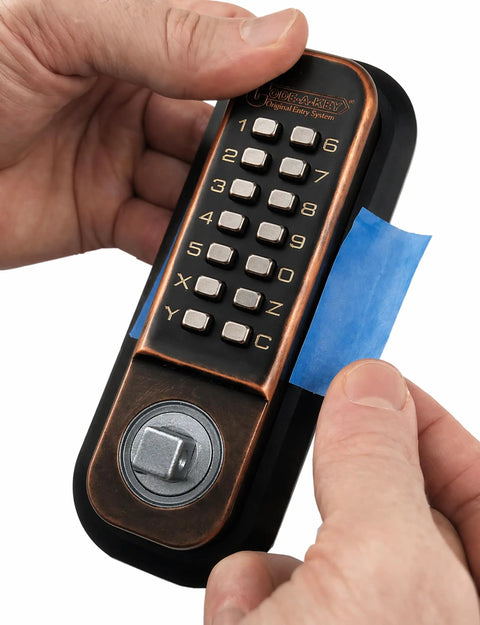 Installing Mechanical Keyless Combination Lever Door Lock In Oil Rubbed Bronze No Battery No Power No Key Needed