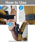 How to use Universal Clip On Two Way Radio Mount For Backpacks And Straps Built For Real Outdoor Grit Heavy Duty Hook And Loop