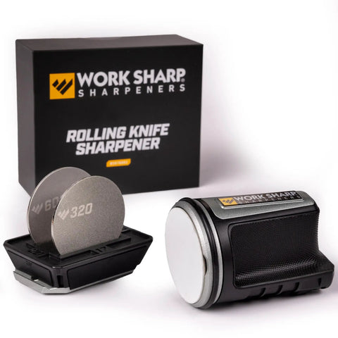 Rolling Knife Sharpener With Four Sharpening Angles 15 Degree 17 Degree 20 Degree 25 Degree And Magnetic Angle Block with packaging