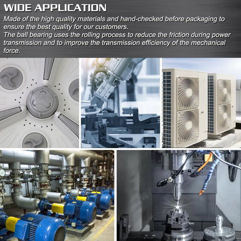 Various machinery and equipment using 6206 ZZ Deep Groove Ball Bearing With Double Metal Seal 30x62x16mm High Precision P5