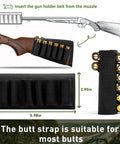 Two Point Shotgun Sling For 12 Gauge With 15 Round Capacity And 8 Round Butt Stock Premium Quick Detach Tactical Strap on gun