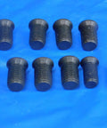 Straight Up Premium S68 Insert Shim Screws For 3/8 24 Thread 10 Pack arranged on blue surface, showing heavy duty design.