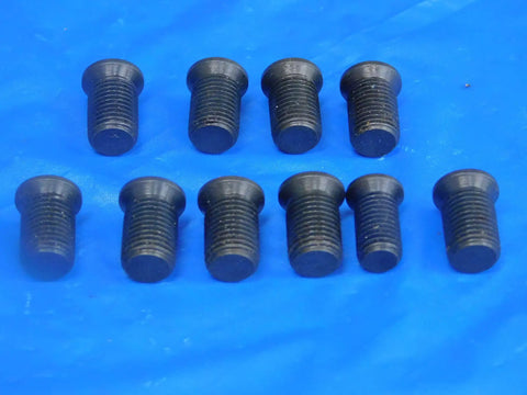 Straight Up Premium S68 Insert Shim Screws For 3/8 24 Thread 10 Pack arranged on blue surface, showing heavy duty design.