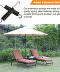Hella Smooth Six Inch Extension Spring For Recliner Tilt Assist Mechanism Two Pack with hooks and black steel finish.