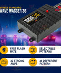 Wig Wag 36 Pattern Wave Wagger Headlights Module For Emergency Vehicles showing module with 36 pattern options