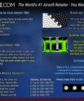 Airsoft BBs guide, benefits of quality BBs, risks of bad BBs, types including black, white, glow-in-the-dark, outdoor safe options