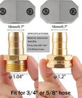 Premium Garden Hose Repair Kit With Extra Aluminum Connectors And Stainless Steel Clamps For 3/4 And 5/8 Inch Water Hoses That Stop Leaks Fast And Keep Your Outdoor Setup Running Smooth All Summer Long Without Breaking The Bank Or Dealing With Flimsy. 3/4 and 5/8 inch aluminum hose connectors with clamps