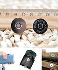 20-Set 3/4 Inch Magnetic Button Snaps Kit For Purses, Bags And Clothes Repair, antique brass fasteners on woven surface