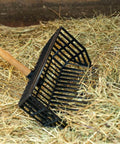 Durable Basket Pitchfork Replacement Head Black One Size Lightweight Yet Sturdy With Tough Plastic Tines in hay