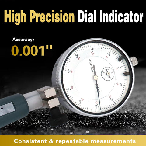 BINGOX dial bore gauge with extension rods, 2–6 in (50–160 mm) range, 0.001 in accuracy