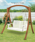 Heavy Duty 1600 LB HDPE Porch Swing For Two With Rotatable Cup Holder 4 FT Outdoor Bench Swing Adjustable Chains