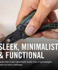 Skeletool 7-In-1 Go-To Lightweight Minimalist Multi-Tool for Everyday Carry Home Garden And Outdoors Stainless Steel in hand