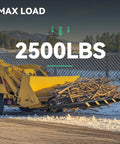 Clamp On Debris Forks For 48 Inch Bucket With 2500 Lbs Capacity Heavy Duty Quick Attach Pallet Forks hauling branches