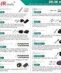 Pin Removal Tool Kit for Automotive Electrical Connectors with labeled tips and tool specifications in storage case