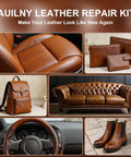 Leather Repair Kit For Furniture, Cars, Jackets, And Purses, DIY Color Match Kit To Fix Tears, Scratches, Holes, and Peeling