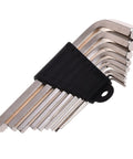 Hard Working L Shape Hex Key Wrench Set With 9 Common Sizes For Cars Furniture And Equipment Chamfered Edges For A Snug Fit