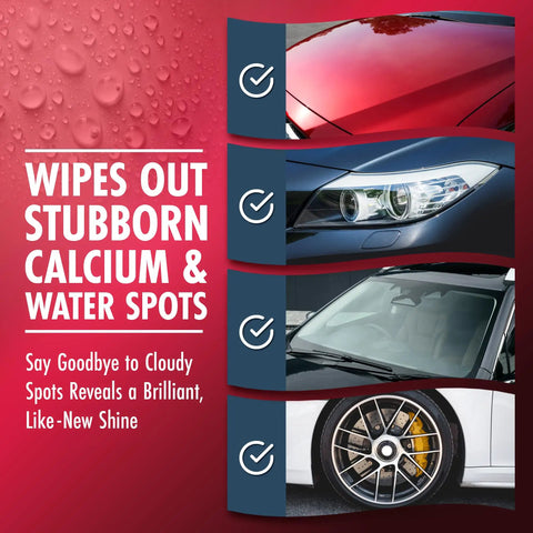 Heavy Duty Wheel Cleaner And Water Spot Remover For Cars 16 Oz Pro Grade Powerful Mineral Deposit Dissolver For Streak Free Windows And Glass Safe On Wheels And Surfaces Ideal For Professional Detailing bottle and car surface examples