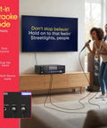 People using 4 Channel Bluetooth Home Amplifier With Front Loading CD And DVD Player And 3000W Peak Power For Party Ready Sound