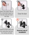 Portable Door Lock Security Kit For Home And Travel Privacy And Kid Safety Durable Door Latch That Prevents Entry Even With A Key Ideal For Hotels Dorms Airbnb And Travelers installation guide
