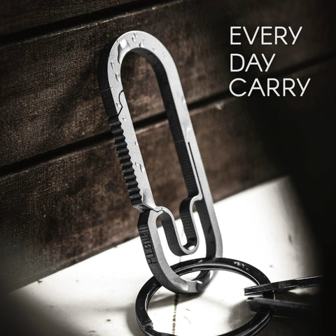 Ultralight Titanium Carabiner Keychain EDC Ready For Everyday Carry And Outdoor Adventures Built Tough For Hiking Camping And Backpacking