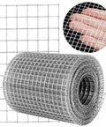 The Real Deal 1/4 Inch Hot Dipped Galvanized Wire Mesh Roll 23 Gauge Heavy Duty Hardware Cloth showing roll and mesh grid pattern.
