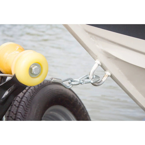 Goldenrod 6212 7/32 Inch By 50 Inch Winch Cable With Hook, 7x19 Galvanized Aircraft Cable, Marine Grade Flexible Heavy Duty For Boat Trailer Winches, 7,500 Lb Tensile Strength attached to boat trailer winch