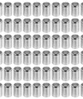 Stainless Steel Hose Ferrules 100Pcs Hydraulic End Fittings Heavy Duty Crimping Sleeves Wear Resistant Industrial Tools For Mechanics Top Shelf Gear Leak Free Deal Real Value Strong Performance Pressure Lines For Pro Shops, 100 stainless steel sleeves