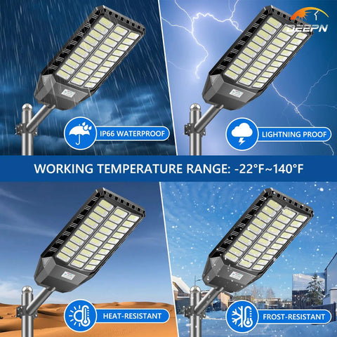 Rock Solid 9000W Solar Lights Outdoor With Motion Sensor And Dusk To Dawn Dead Simple Setup And Killer Brightness To Light Up Your Driveway While You Save Big On Bills Without Any Wiring Or Hassle