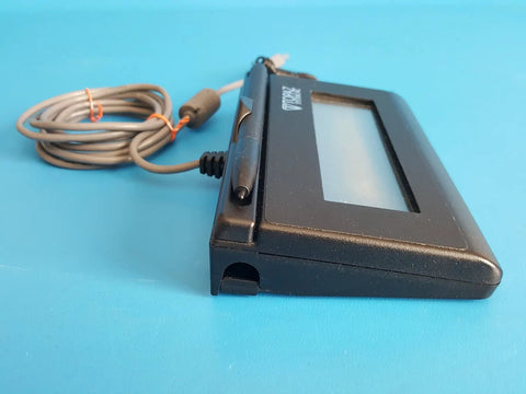 Siglite Non Backlit Electronic Signature Capture Pad USB Input Device For Business Signatures, side view, compact design.