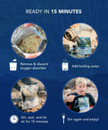 Creme Brulee Freeze Dried Backpacking Meal for Camping and Hiking Emergency Food preparation steps.