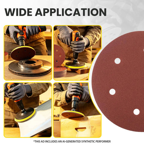 Wide application of Fresh 9 Inch Hook And Loop Drywall Sanding Discs With Hole Design 40 120 And 180 Grit Mixed Bag For Pro Aluminum Oxide Sander Paper.