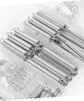 Solid 200 Pc Assorted Spring Kit For Heavy Duty Home Repairs And DIY Projects With Reliable Compression And Extension Springs For Tarpaulins Crafting And Various Hacks., silver metal springs in compartmented storage box