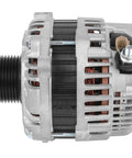 Side view of a 130 Amp V6 3.5L Alternator Replacement For Nissan Altima 2007 2008 2009 2010 Maxima 2009 2010 Murano