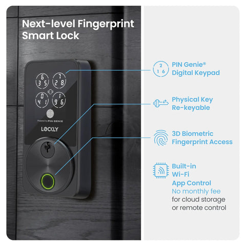 Top Notch Smart Wireless Deadbolt Featuring Ai Biometric Fingerprint Scanner And Apple Home Key Access For No Sweat Keyless Entry And Tight Home Security Your Household Will Grab Fast