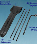 Spare Tire Tool Kit With Jack Handle And Lug Wrench For SUVs And Trucks Heavy Duty Steel With Carrying Case Compatible Frontier Titan