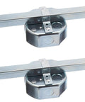 Saf-T-Brace Ceiling Fan Mounting Kit 2 Pack With Twist And Lock 3 Teeth Design Fits 16 To 24 Inch Joists shown on white background