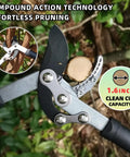 Heavy Duty Lopper With Compound Action Tree Cutter For Thick Branches Up To 1.6 Inches, 18 Inch Pruner in use
