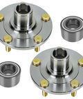 Two Front Wheel Bearing And Hub Kit For Mazda 3 2005-2013 And Mazda 5 2006-2015, Direct Fit Front Bearings And Hubs For Driver And Passenger Sides, Easy Install Replacement Part.