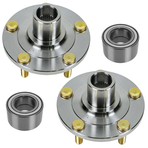 Two Front Wheel Bearing And Hub Kit For Mazda 3 2005-2013 And Mazda 5 2006-2015, Direct Fit Front Bearings And Hubs For Driver And Passenger Sides, Easy Install Replacement Part.