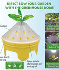 Sunflower Garden Kit for Kids and Families Grow Your Own Sunflowers From Seeds With Greenhouse Domes And Grow Rings Non GMO.