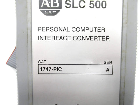 1747 Pic Series A Plc Converter Module Offering Killer Performance For Your Industrial Automation And Programming Needs Available In New Surplus Factory Sealed Or Remanufactured Like New Condition. label close-up