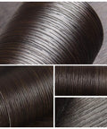 Close-up of Wide 32 Inch By 354 Inch Textured Dark Wood Vinyl Film Peel And Stick For Kitchen Countertops Cabinets And Furniture Self Adhesive